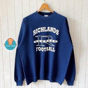 Richlands Tornado Football Made In USA Shirt Sweatshirt Retro navy